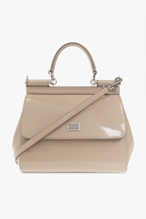 Beżowy Torba na ramię 'Sicily Small' Dolce & Gabbana